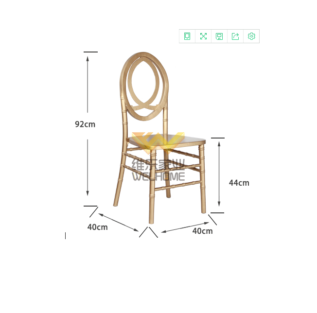Golden wooden comfortable phoenix chair for event/wedding